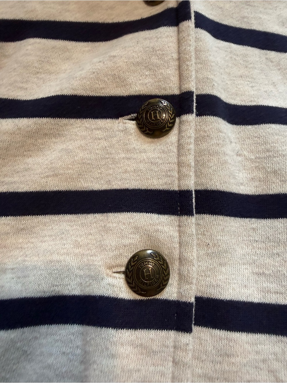 Tommy Hilfiger Women’s Striped Shawl Collar Cardigan - Picture 4 of 7